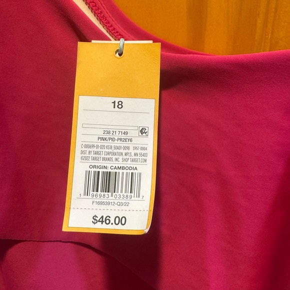 Pink One-Shoulder Ruffle Swimsuit - Picture 3 of 3